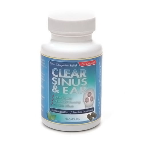 Clear Homeopathic Sinus And Ear Capsules 60 Ea