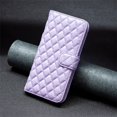thumbnail image 5 of iPhone 14 Pro Max Wallet Case Premium Handmade PU Leather Phone Case Card Slots Magnetic Closure Zipper Pocket Kickstand Flip Case with Hand Strap for iPhone 14 - Purple, 5 of 5