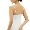 thumbnail image 4 of ZyeKqe Camisole Tops for Women Built in Bra Spaghetti Strap Sleeveless Undershirts Crewneck Slim Fitted Base Layer Vest, 4 of 4