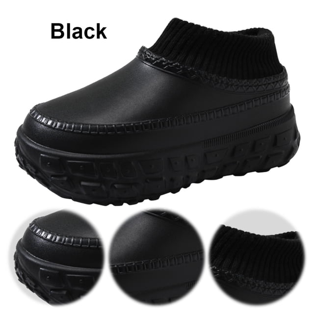Botas plataforma Zapatos la casa invierno para hombres Fuera piel forrada CALIENTE COMOSA ANTI-SLIP