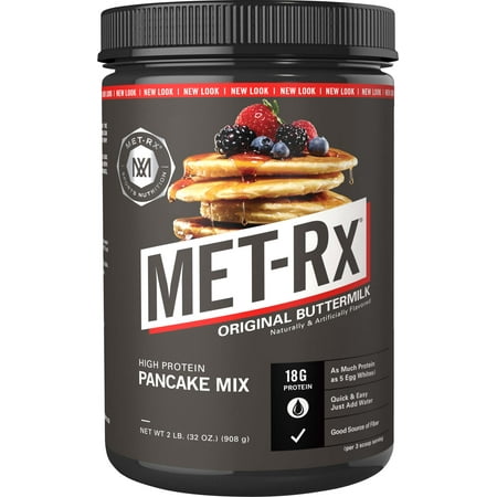 MET-Rx High Protein Pancake Powder, Original Buttermilk 18g Protein, 2 (Best Post Workout Protein Drink)