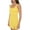 Yellow, variant on Women's Sleeveless Mini Cocktail Bodycon Dress, Square Neck, Sexy Slit, Club, Party(Black Large Size)