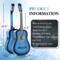 thumbnail image 2 of Guitarra Acústica Ktaxon 38" Basswood 6 Cuerdas Azul, 2 of 7