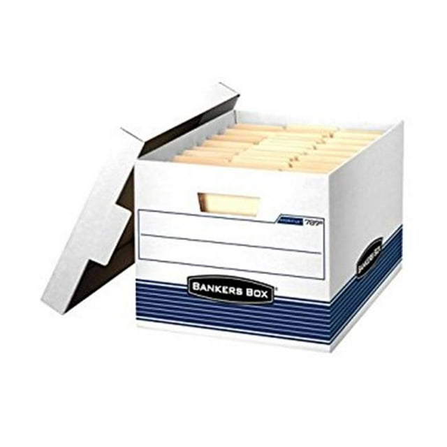 Business Source BSN26747 Boîte de Rangement Légale à Usage Moyen - Blanc, Lot de 12