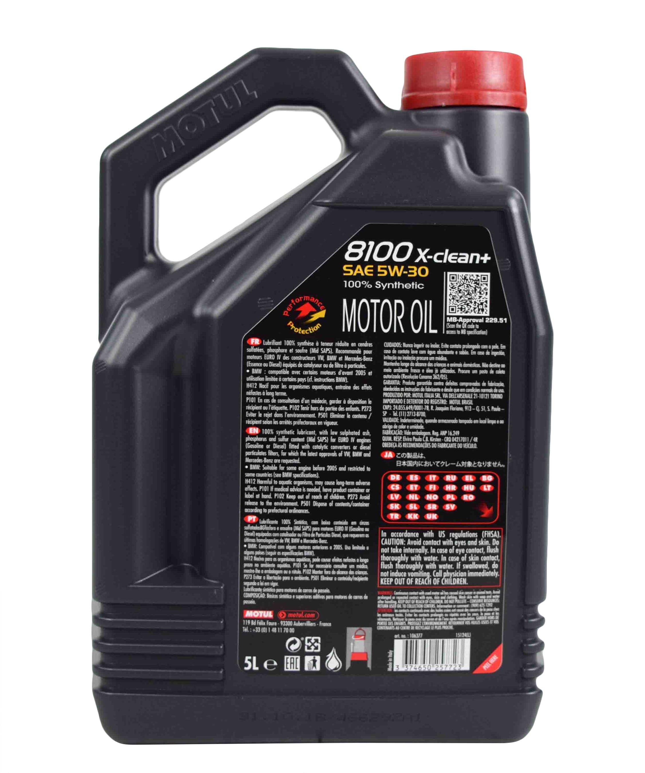 贅沢品 MOTUL 新品 5L X-clean＋ 5W30 モチュール 8100 - エンジン、過給器、冷却装置 -  www.qiraatafrican.com