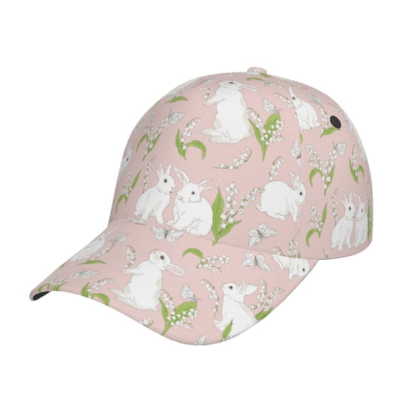 Sigee Rabbit for Fashionable curved brim baseball cap for Men Women Curly Hair Ponytail Hat for Outdoor Sports