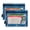 Blue Dreamy Fluffy Clouds, variant on 2 Pack Pencil Pouch for 3 Ring Binder Smooth Zipper Folders with Pockets Clear Window Pencil Case Cute Snake in Cone