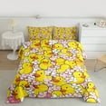 thumbnail image 2 of jejeloiu Cute Duck Bedding Comforter Set,Kawaii Flower Twin Comforter Sets,Pink Yellow Bedding Set For Girls Boys,Breathable Home Decor Reversible,2 Pieces, 2 of 8