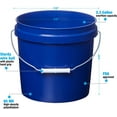 2 Gallon Food Grade Buckets, BPA Free Container Storage, Durable HDPE