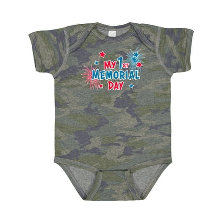 

Inktastic My 1st Memorial Day Gift Baby Boy or Baby Girl Bodysuit