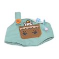 thumbnail image 3 of Ropa de muñeca Hugo Vestido de muñeca de moda Verde 17 cm, 3 of 10
