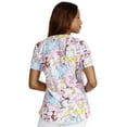 thumbnail image 3 of Tooniforms Scrubs Top For Women V-Neck Print TF736, 3 of 7