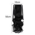 thumbnail image 2 of Curly Wave Ponytail Hair Extension For Women Synthetic Hair, Drawstring Hairpiece Wrap Aound Long Wave Ponytail Hair Pieces For Girls Shape1, 2 of 5