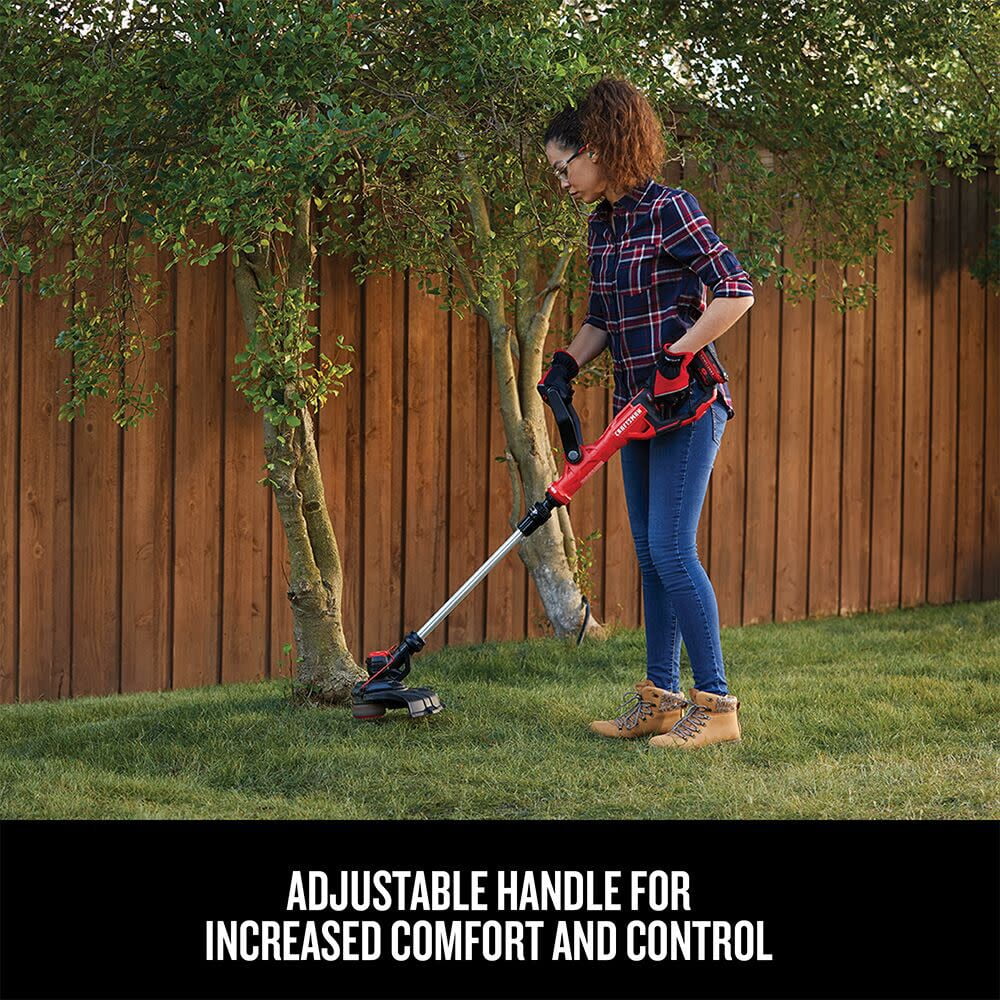 BLACK+DECKER CM-CST900D1 20V Battery-Powered Straight Shaft String Trimmer/Edger Kit
