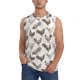 thumbnail image 1 of Balery Chickens Camisetas sin mangas para hombre, absorbe la humedad y protege contra el mal olor.-Medium, 1 of 7