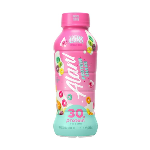 Alani Nu Protein Shake, Fruity Cereal, 12 fl oz, Bottle, 30g Protein, Gluten Free