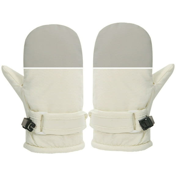 Kids Ski Gloves Splashproof Mittens Adjustable Buckle Baby Ice Skating Gloves Windproof Children Winter Warm Snow Gloves