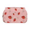 thumbnail image 2 of Goofa Strawberry Pattern Double Layer Pen Pencil Case, Protective Large Capacity Storage Organizer Pen Pouch, Office College Supplies for Teens Adults, 2 of 7