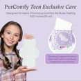 thumbnail image 2 of PurComfy Teens Period Pads with Wings for Tweens, Organic Cotton Sanitary Pads for Teen Girls 9-14, Teen Regular, 108 CT, 2 of 8