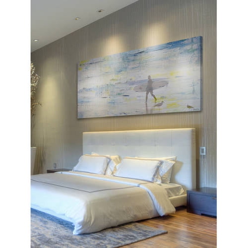 "Surfing Shadows" Painting Print on Wrapped Canvas