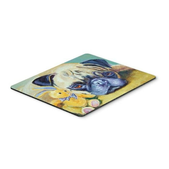 Pug Bunny Rabbit Mouse Pad, Hot Pad or Trivet