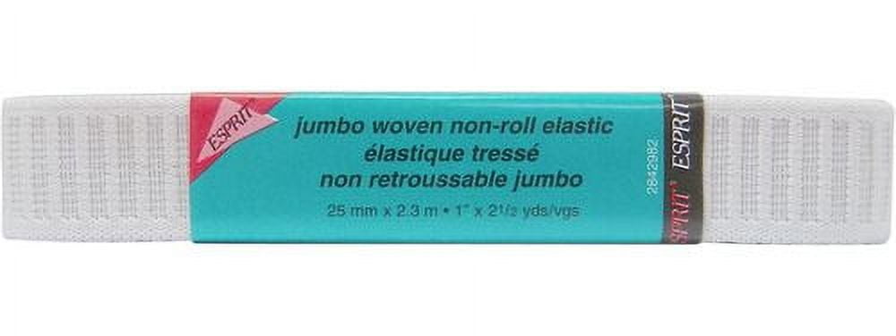 Unique Creativ Jumbo Non-Roll Elastic, White