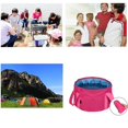 thumbnail image 4 of Paño de Oxford Homemiyn, cuenco plegable portátil de 14l, cubo portátil para acampar al aire libre (14l)(púrpura) Afortunado Sencillez, 4 of 5