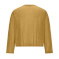 thumbnail image 5 of FAVIPT Sequin Jackets for Women Cropped Open Front Cardigan Mesh Breathable Sparkly Shrug Party Glitter Bolero Shrugs Yellow,S, 5 of 8
