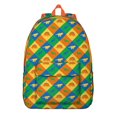 thumbnail image 1 of Modern Dino Skeleton Backpack – Abstract Watercolor Dinosaur Print Bookbag for Travelers and Students, 1 of 5