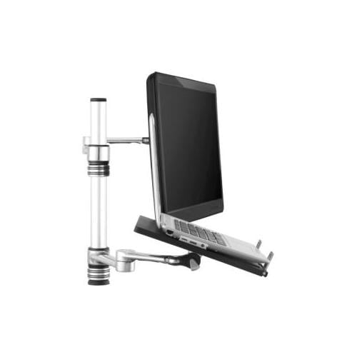 Visidec Dual monitor/notebook combination desk mount