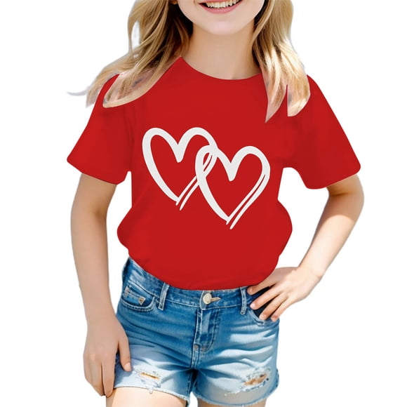 2025 NEW Kid Cute Graphic Shirt with RainbowRound Neck Short Sleeve Mama Shirt Tee Summer Casual