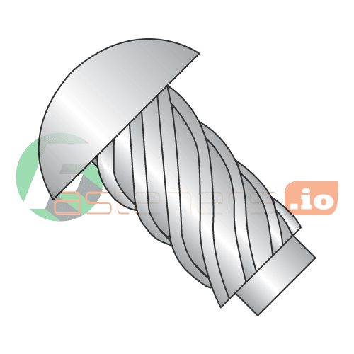 #2 x 1/4" U Drive Self-Tapping Screws / Round Head / 316 Stainless Steel (Quantity: 10,000 pcs)