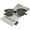 Black-Silver / Smoke Polarized, variant on zeroUV - Polarized Lens Classic Half Frame Horn Rimmed Sunglasses 50mm - 50mm