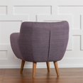 thumbnail image 4 of RST Brands Rhodes Mid-Century Modern Tufted Accent Chair in Purple, 4 of 5