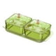 thumbnail image 2 of Plato para servir bocadillos de frutos secos Plato de aperitivo para cocina Comedor Hogar 2 cuadrícula verde, 2 of 8