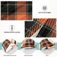 thumbnail image 5 of Orange & Black Buffalo Plaid Plush Pillowcase, Luxury Soft King Pillow Case for Hair and Skin, Standard Size Pillow Covers with Zipper Closure, 20x26in Home Decor Gifts, 5 of 7