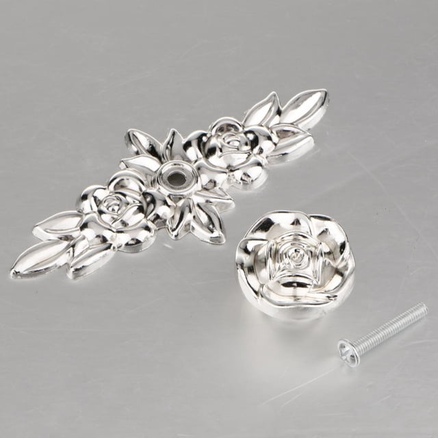Manija Elegante de Aleación de zinc perfecl Perillas del gabinete Rose Flower 103x31x24.7mm