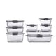 thumbnail image 1 of Set de almacenamiento de alimentos Rubbermaid Brilliance Glass, 9 recipientes, 1 of 5