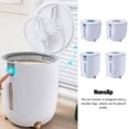 thumbnail image 3 of PET ABS Rice Bucket Wide Mouth Odorless Mothproof Moistureproof Sealed Dispenser Storage Box Container with Lid Large Grey, 3 of 10
