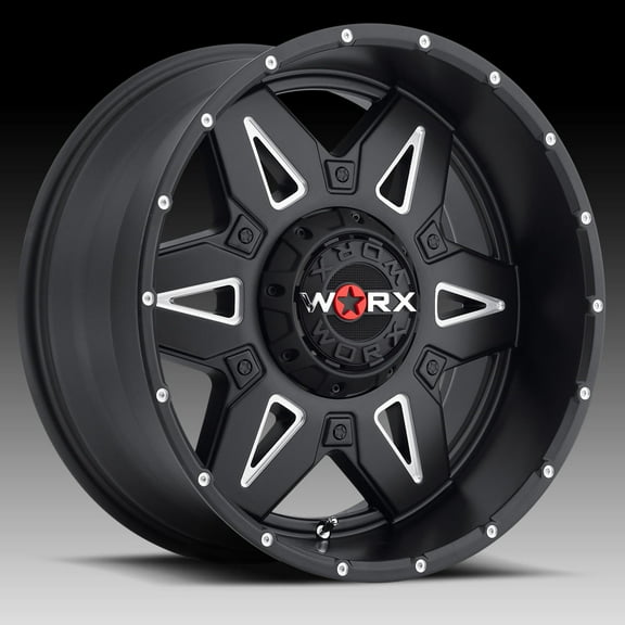 Ultra 807BM Ledge 20x9" Wheel, 6x5.5" Bolt Pattern, 18et, Satin Black Finish