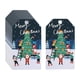 thumbnail image 4 of 100 etiquetas de papel , etiquetas colgantes con orificios, etiquetas navideñas, etiquetas para envolver regalos, suministros para Estilo D, 4 of 9