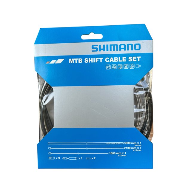 JUEGO DE CABLES DE CAMBIO SHIMANO OT-SP41 PARA MTB CON INTERIORES OPTISLICK Y FUNDA SP41 PRELUBRICADA 1800/2100 MM COLOR NEGRO