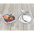 thumbnail image 3 of Colorful Pansies Compact Mirror 2.75 in x 3 in, 3 of 4