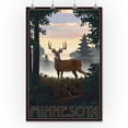 thumbnail image 2 of Minnesota, Deer and Sunrise (36x54 Giclee Gallery Art Print, Vivid Textured Wall Decor), 2 of 3