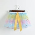 thumbnail image 4 of Efsteb Toddler Girls Layered Tutu Skirt Birthday Party Tulle Skirt Princess Sequin Dance Dress for 3-8 Years (Blue,5 Years), 4 of 5
