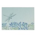 thumbnail image 1 of Dragonfly Cutting Board, Waterlilies Flowers and Dragonflies Simplistic Design Eco Nature Theme Art, Decorative Tempered Glass Cutting and Serving Board, Small Size, Blue Green, by Ambesonne, 1 of 1