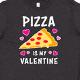 thumbnail image 4 of Inktastic Pizza is My Valentine with Hearts Youth T-Shirt, 4 of 5