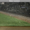 thumbnail image 6 of Ambesonne Steam Engine Place Mats Set of 4, Countryside Train, Standard Size, Blue Green Black, 6 of 6
