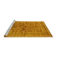 thumbnail image 2 of Ahgly Company Machine Washable Indoor Rectangle Oriental Yellow Industrial Area Rugs, 7' x 10', 2 of 4