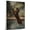 American Water Spaniel, variant on Siberian Husky Dog Stretched Canvas Size 8x12 – Swimming Theme Dog Art for Wall, Siberian Husky Dog Playing Swimming Wall Art, Dog Lover Canvas Decor